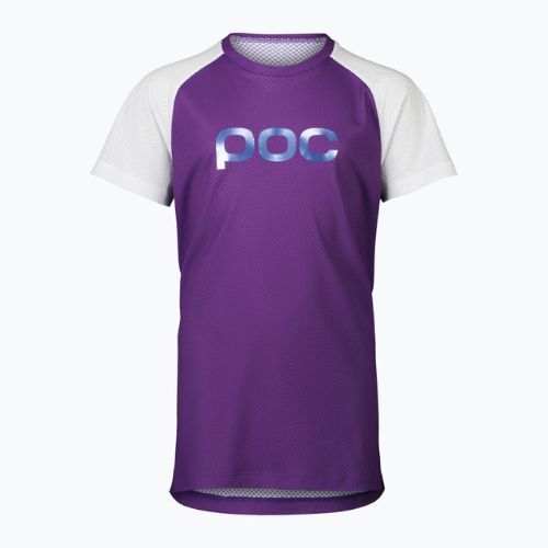 Gyermek kerékpáros mez POC Essential MTB sapphire purple/hydrogen white