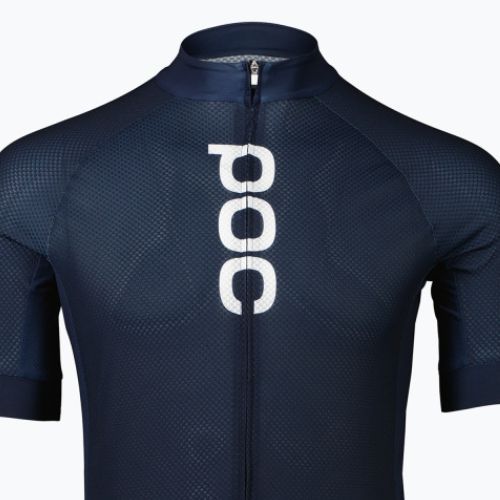 Férfi kerékpáros mez POC Essential Road Logo turmaline navy