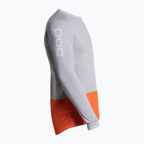 Férfi kerékpáros hosszú ujjú POC MTB Pure granite grey/zink orange