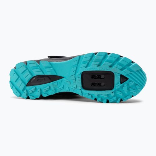 Női MTB kerékpáros cipő Northwave Escape Evo fekete/kék 80173009