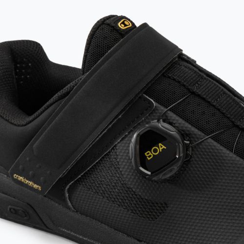 Férfi platform kerékpáros cipő Crankbrothers Stamp Boa fekete CR-STB01080A090