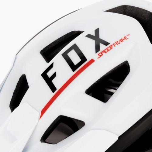 Fox Racing Speedframe Pro Blocked fekete-fehér kerékpáros sisak 29414_058