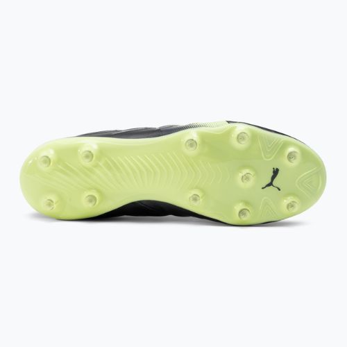PUMA King Platinum 21 FG/AG férfi futballcipő fekete-zöld 106478 05
