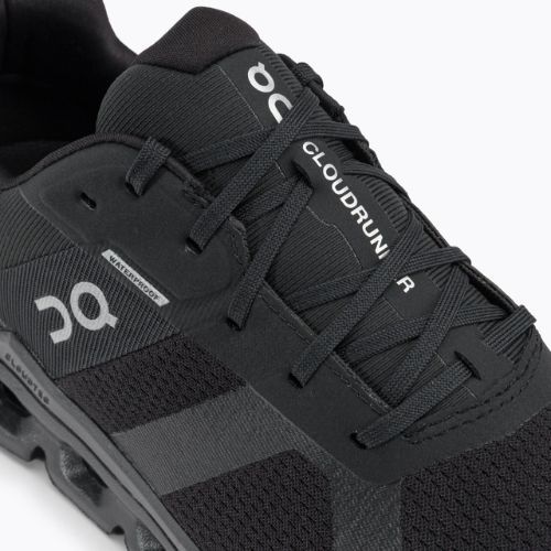 Férfi On Cloudrunner vízálló futócipő fekete 5298639