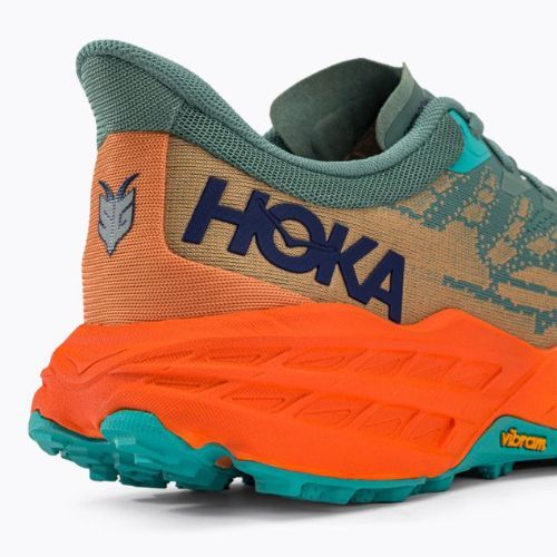 HOKA Speedgoat 5 férfi futócipő zöld-narancs 1123157-TMOR