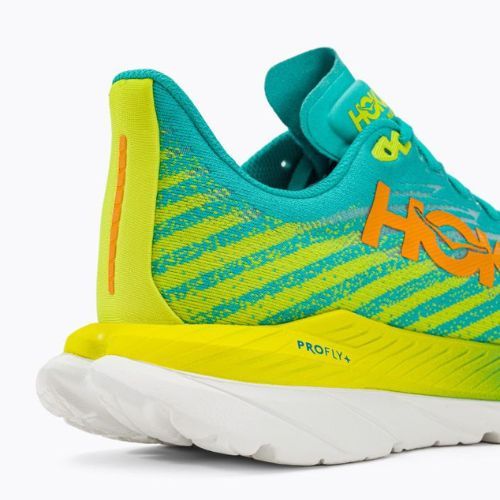 HOKA Mach 5 férfi futócipő kék/sárga 1127893-CEPR