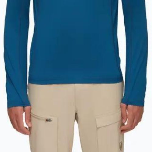 Mammut Selun FL Sun Hoody férfi trekking póló tengerészkék 1016-01420-50550-115