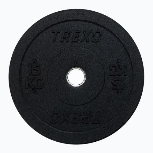 TREXO fekete bumper olimpiai súlytárcsa 15 kg TRX-BMP015