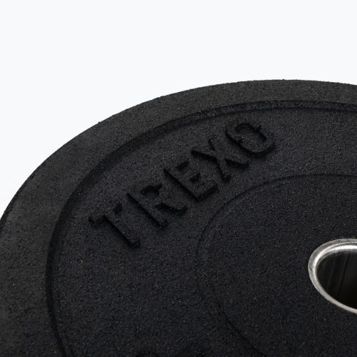 TREXO fekete bumper olimpiai súlytárcsa 25 kg TRX-BMP025