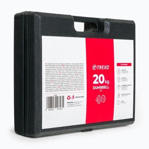 XTREXO súlyzókészlet 20 kg DK20 átmérője 28mm