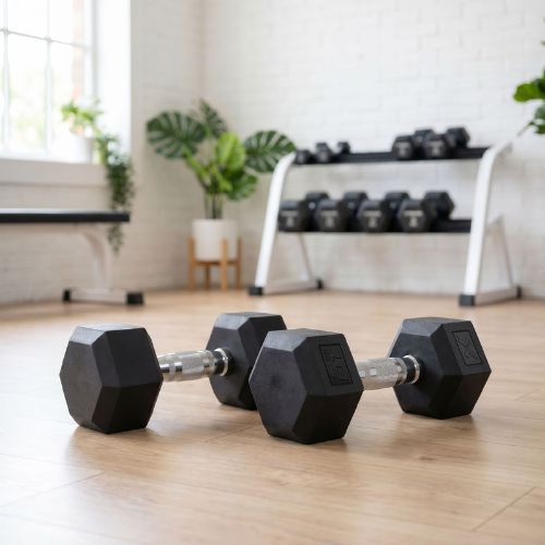XTREXO Hex gumírozott súlyzó 10 kg HXD100