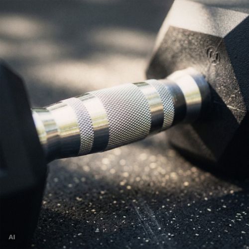 XTREXO Hex gumírozott súlyzó 10 kg HXD100