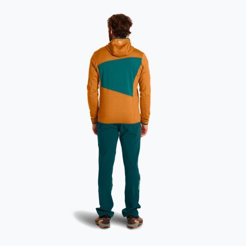 Férfi trekking pulóver Ortovox Fleece Grid Hoody barna 87211