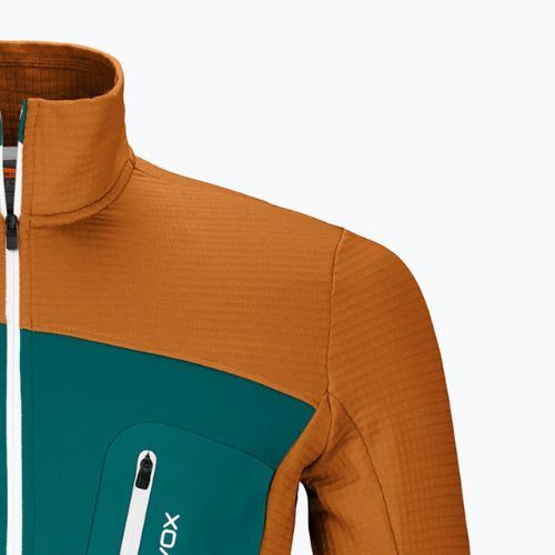 Férfi trekking pulóver Ortovox Fleece Grid barna 87212