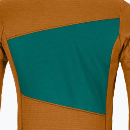 Férfi trekking pulóver Ortovox Fleece Grid barna 87212
