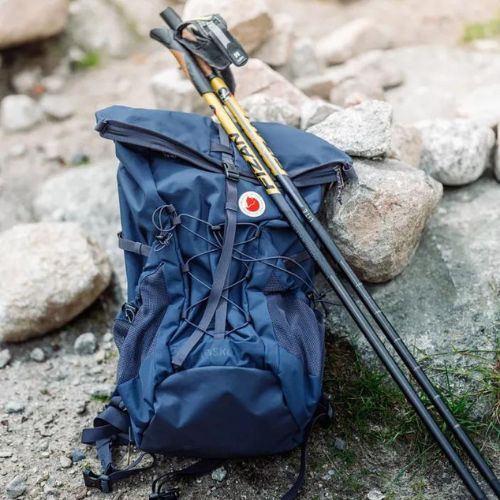 Fjällräven Abisko Hike Foldsack 25 l trekking hátizsák tengerészkék F27222