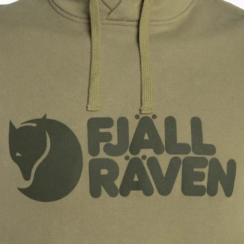 Férfi trekking pulóver Fjällräven Logo Hoodie zöld F84144