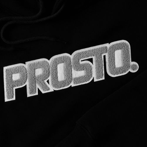 PROSTO Logon férfi kapucnis pulóver fekete KL222MSWE2071