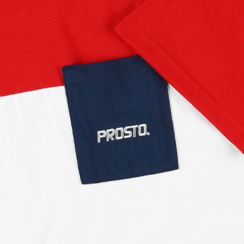 Férfi PROSTO Pockes piros KL222MTEE1011 póló