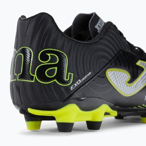 Joma férfi futballcipő Xpander FG fekete/citromsárga fluor