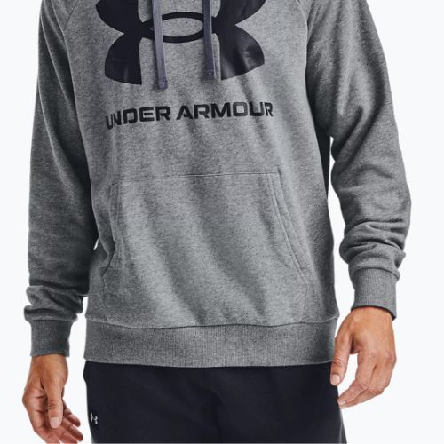 Under Armour férfi edzőpulóver Rival Fleece Big Logo HD sötétszürke 1357093-012