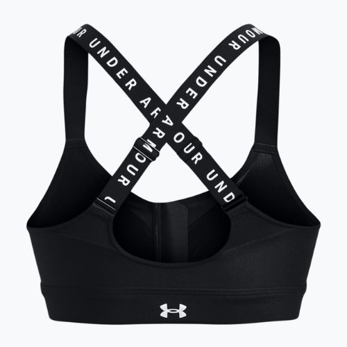 Under Armour Infinity High Bra Zip fitness melltartó fekete 1373860