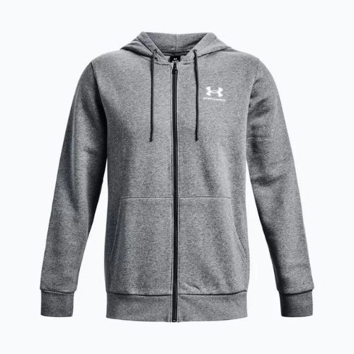 Férfi Under Armour Essential Fleece teljes cipzáras kapucnis edzőfelső szürke 1373881