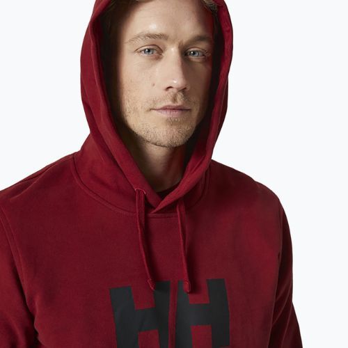 Férfi Helly Hansen HH Logo kapucnis pulóver bordó 33977_215