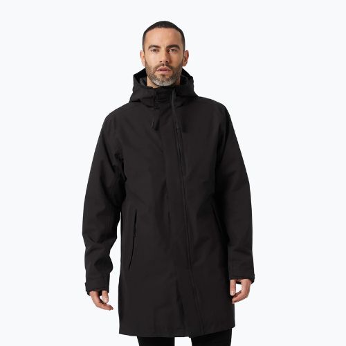 Férfi télikabát Helly Hansen Mono Material szigetelt esőkabát fekete 53644_990