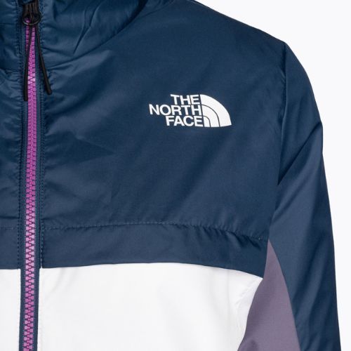 Női széldzseki The North Face MA Wind Full Zip fehér-lila-kék NF0A825DIKC1