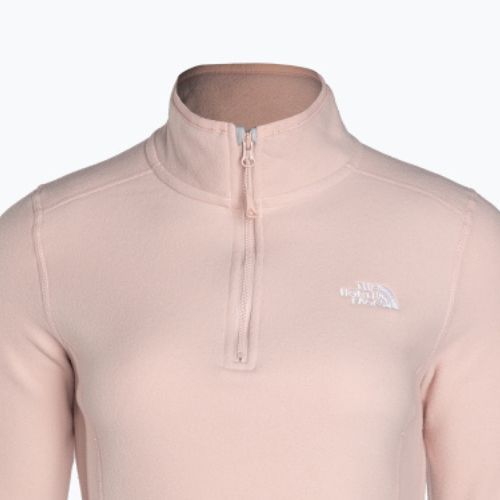 Női fleece pulóver The North Face 100 Glacier 1/4 Zip rózsaszín NF0A5IHNLK61