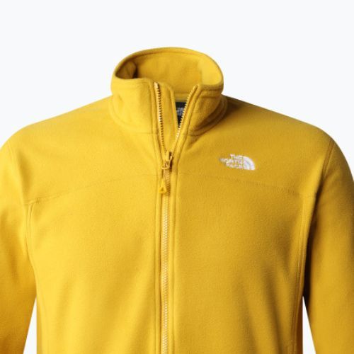 Férfi fleece pulóver The North Face 100 Glacier FZ sárga NF0A5IHQH9D1