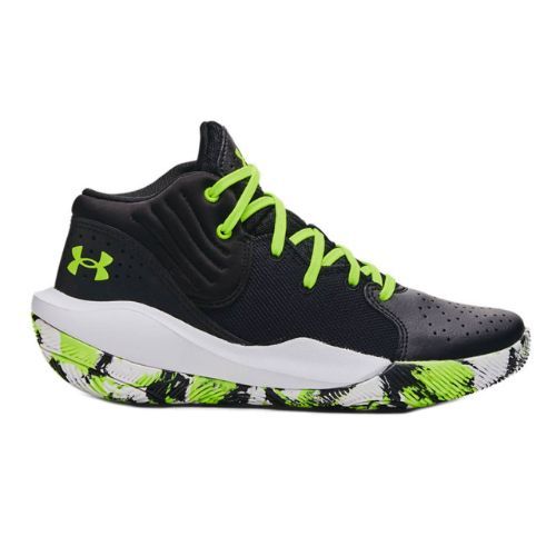 Under Armour GS Jet '21 gyermek kosárlabda cipő fekete-zöld 3024794
