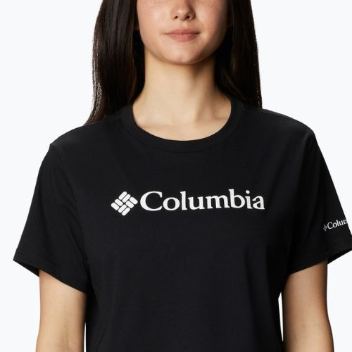 Columbia North Cascades Cropped női trekking póló fekete 1930051011