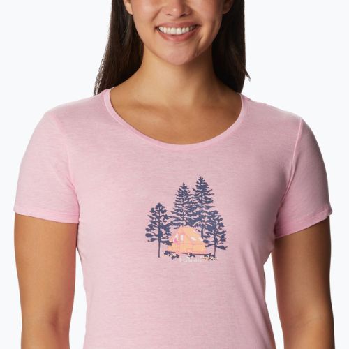 Női trekking póló Columbia Daisy Days Graphic rózsaszín 1934592679