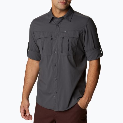 Columbia Newton Ridge II LS sötétszürke férfi ing 2012971