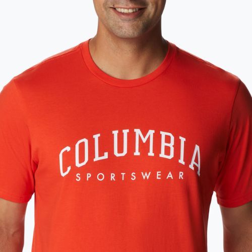 Columbia Rockaway River Graphic férfi trekking ing piros 2022181