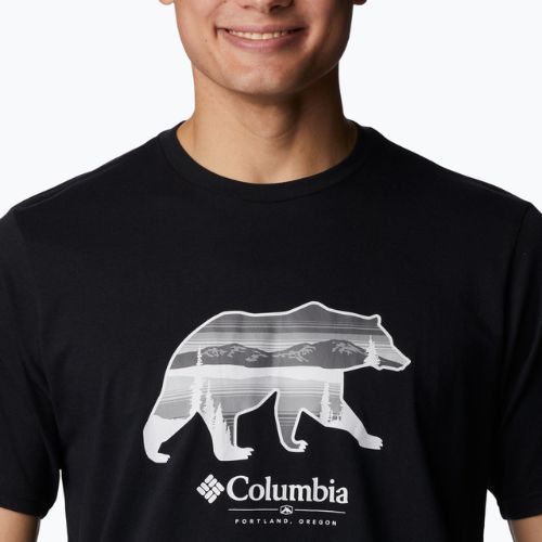 Columbia Rockaway River Graphic férfi trekking ing fekete 2036401
