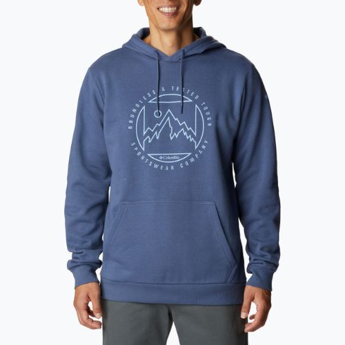 Columbia CSC Graphic Hoodie férfi trekking pulóver sötétkék 2040621