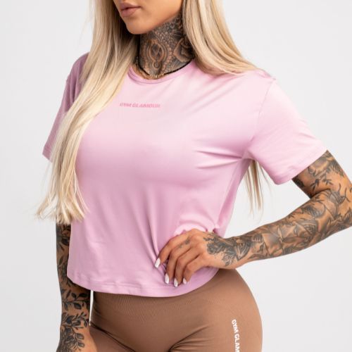 Női tréning póló Gym Glamour Sport Pink 426