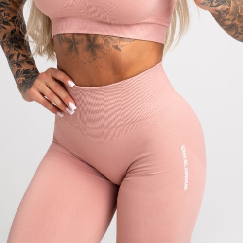 Női edző leggings Gym Glamour Compress Rose Tan 454