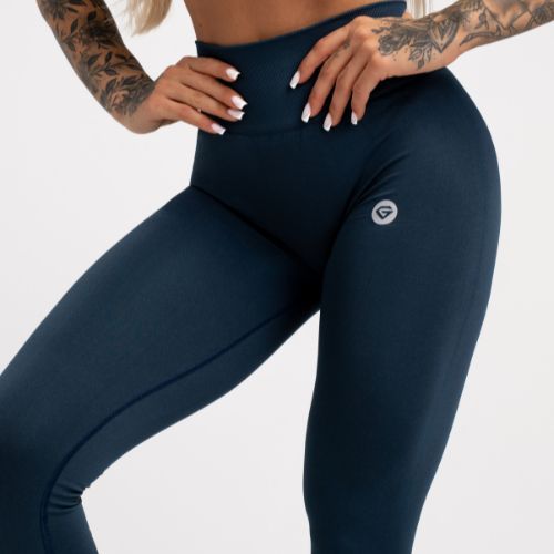 Női edző leggings Gym Glamour Flexible Dark Sea 431