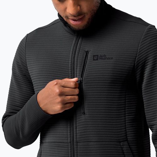 Jack Wolfskin férfi Modesto trekking pulóver fekete 1706483