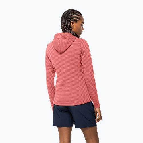 Női túrakabát Jack Wolfskin Modesto kapucnis rózsaszín 1706254