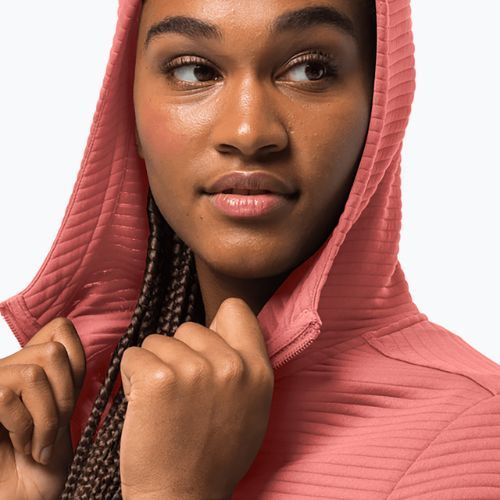 Női túrakabát Jack Wolfskin Modesto kapucnis rózsaszín 1706254