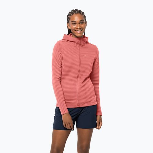 Női túrakabát Jack Wolfskin Modesto kapucnis rózsaszín 1706254