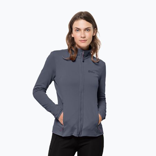Jack Wolfskin női trekking dzseki Peak Grid Fleece szürke 1710351