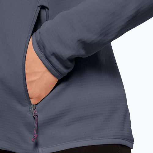 Jack Wolfskin női trekking dzseki Peak Grid Fleece szürke 1710351