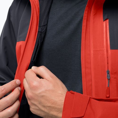 Jack Wolfskin férfi Go Hike esőkabát piros 1114051