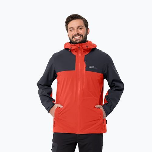 Jack Wolfskin férfi Go Hike esőkabát piros 1114051